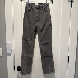 Abercrombie & Fitch Men's Dark Gray Straight Jeans